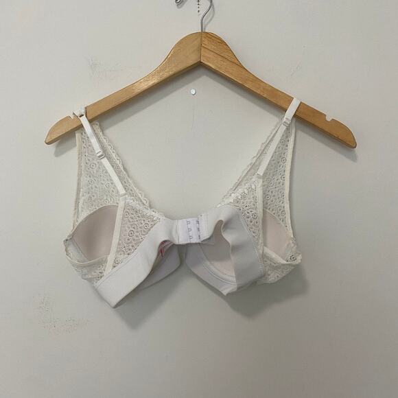 No Boundaries White Lace Bra Size 34B - Picture 3 of 5